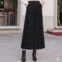 Electric car wind-proof and warm for work with a down cotton wind-wind apron in the middle of a long section 2020 new big code windproof cotton