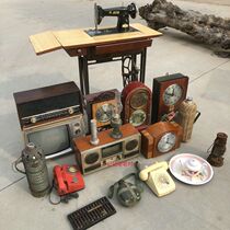 Nostalgia 70 80s Old Objects Sewing Machine Old TV old-style radio old bell Nongs home furnishing