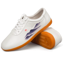 Tai Chi shoes genuine leather tendon bottom for women all seasons soft cowhide high-end Tai Chi practice shoes for men martial arts sports shoes spring and autumn