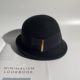 Elegant Woolen Rolled-Edge Bow Hat, Versatile and Fashionable for Autumn and Winter, Trendy Brand Warm Bucket Hat