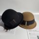 Elegant Woolen Rolled-Edge Bow Hat, Versatile and Fashionable for Autumn and Winter, Trendy Brand Warm Bucket Hat
