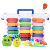 Ultra-light clay non-toxic color mud childrens clay handmade diy material kindergarten educational toys 24 color plasticine