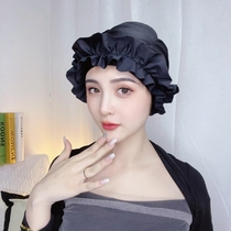 Lace cloth swimming cap womens face small comfortable not strangling head quick-drying breathable hot spring beach swimming cap big head surround ear protection