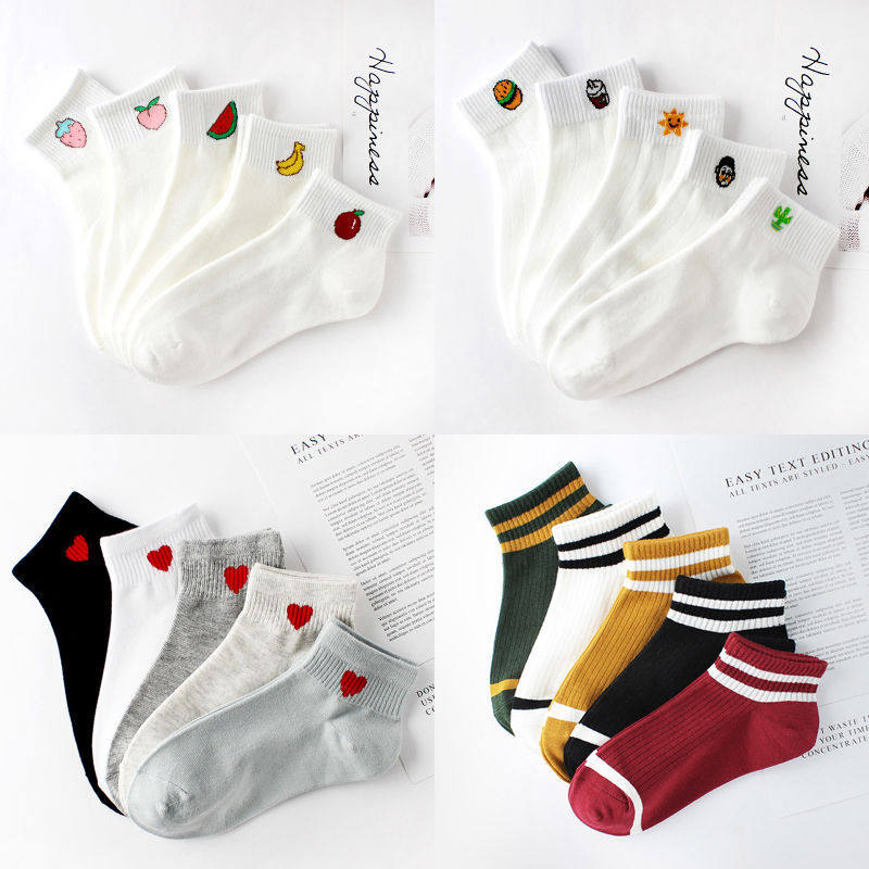 Socks girls summer season short stockings shallow Korean College wind low-end socks high-end personality