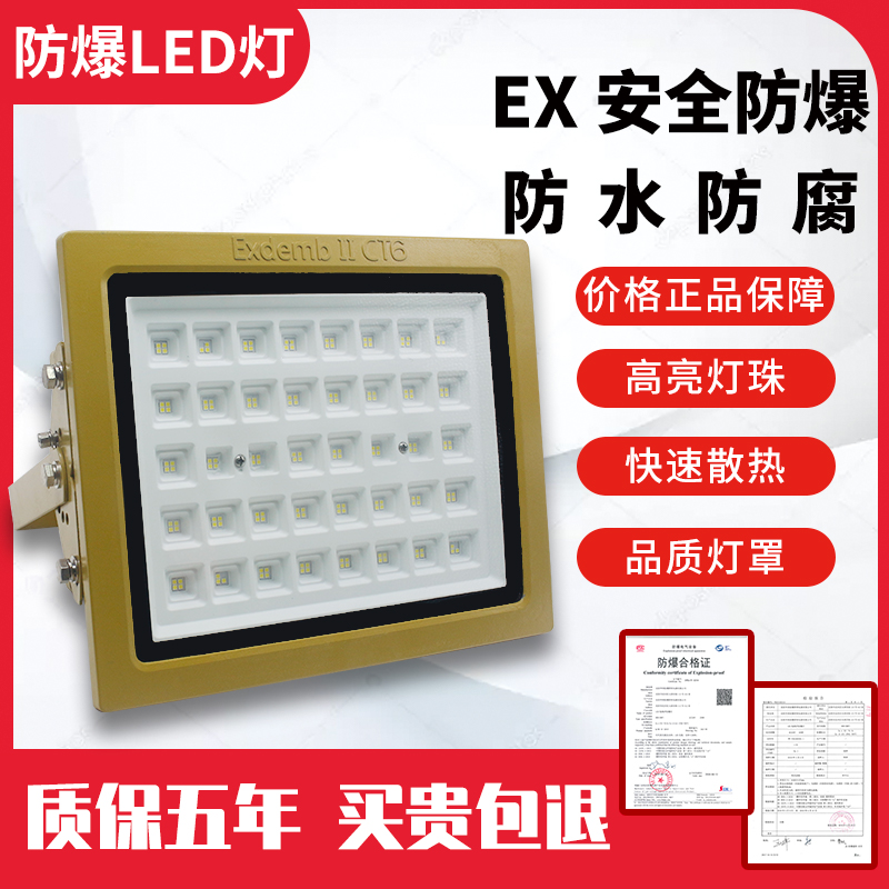 led explosion-proof light warehouse plant chemical plant workshop explosion-proof anti-corrosion 300W industrial tunnel gas station flood light