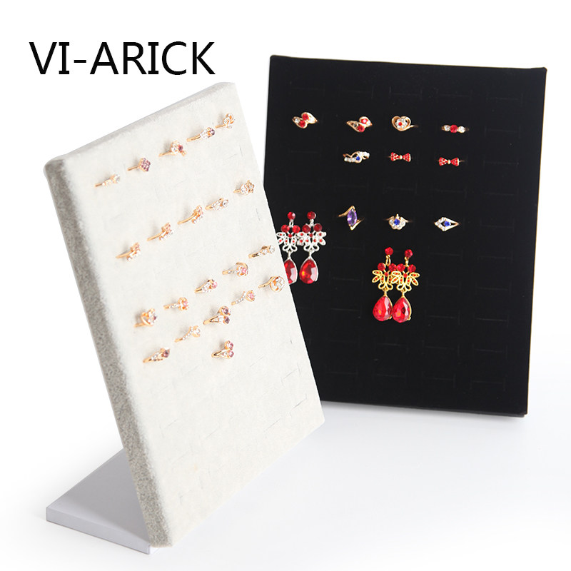 VI-ARICK suede 50-position ring display stand Ear needle earring display props Earring stand Ear needle display board