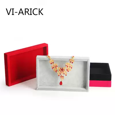 VI-ARICK suede small empty plate ring jewelry tray jewelry display plate ins jewelry storage plate