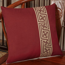 Chinese style mahogany sofa pillow living room classical backrest bed headrest bag large lumbar pillow with core Chinese style cushion
