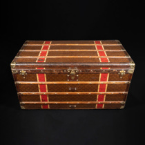 Unicorn deer Atlantic Antiques Louis Vuitton Monogram Classic old flower Painted Striped Suitcase Suitcase