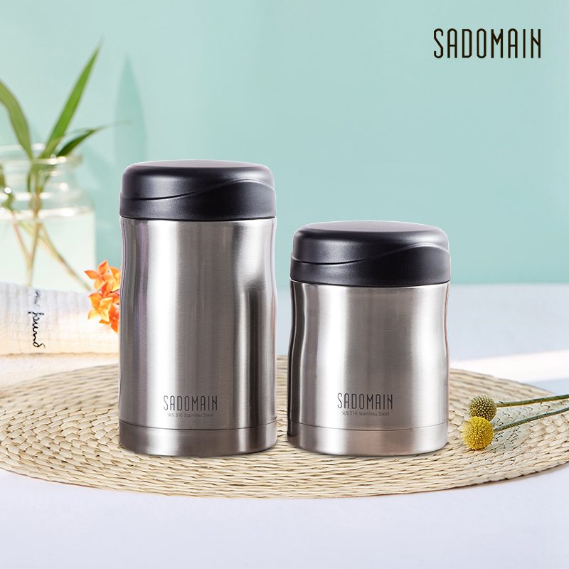 Taiwan xiandman braised beaker braised porridge artifact stainless steel mug 316 Japanese portable soup pot mini