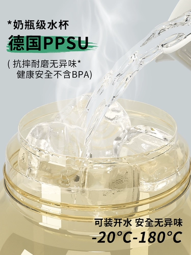 Высококачественный милый чайник со стаканом, вместительная и большая детская трубочка