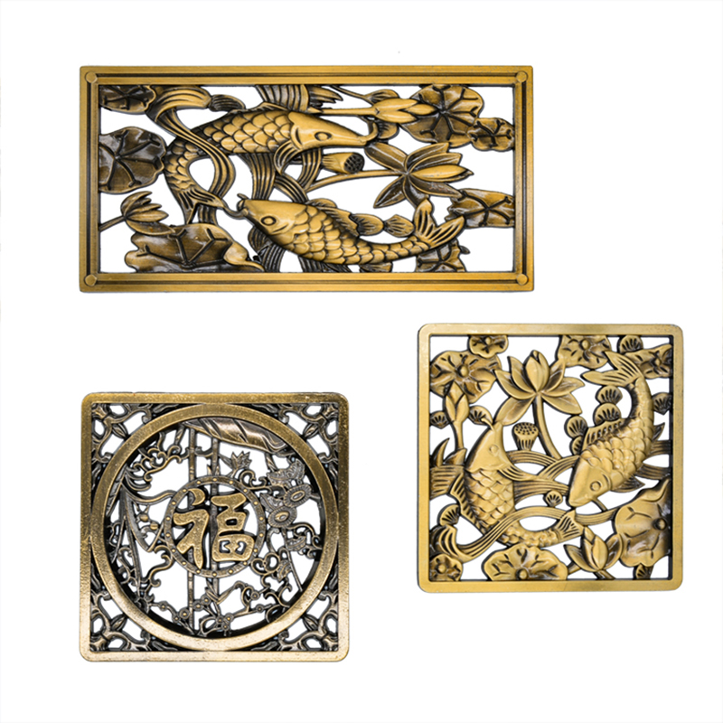 Tea tray water leakage piece Square rectangular water filter piece Filter plate Tea table Tea sea drainage grid Tea set accessories