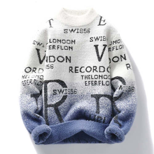 Бархатный демисезонный утепленный трендовый трикотажный свитер для школьников, подходит для подростков