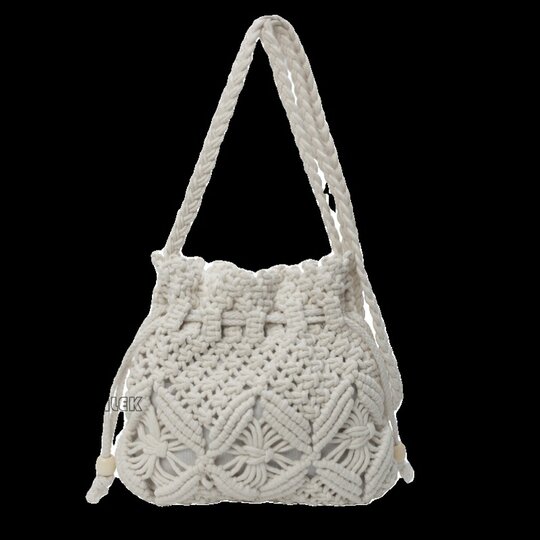 Woven Straw Bag Women's Summer Versatile 2025 New Fashion Niche Design Crossbody Bucket Bag Seaside Beach Bag