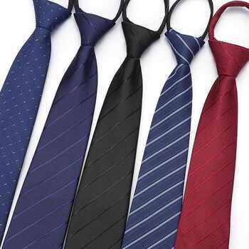 Lazy guy without tie zipper black