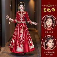 Feng Laiyi бархатная вышивка бисером и головной убор из больших красных бус