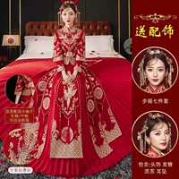 Feng Laiyi со складками и бриллиантами [без шали] + головной убор с большими красными бусинами