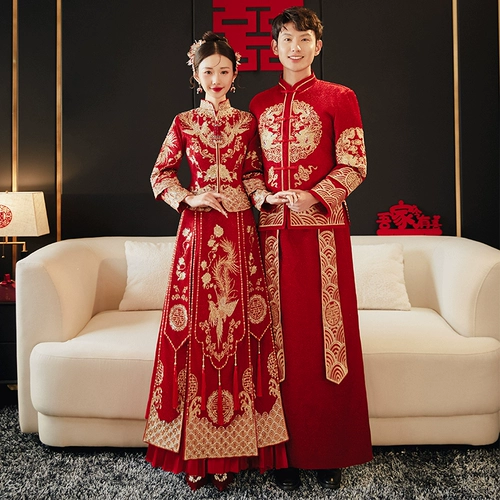 Традиционный свадебный наряд Сюхэ, свадебное платье для влюбленных, летнее вечернее платье, китайский стиль, подходит для подростков