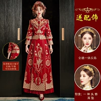 Фэн Лайи плиссированный стиль [с шалью] головной убор с золотой короной