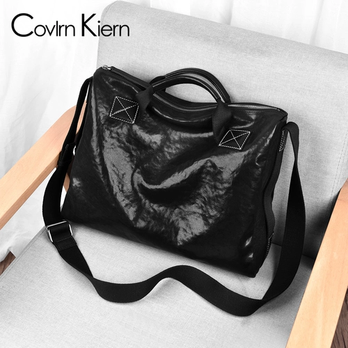 Кожаная вместительная и большая сумка на одно плечо, из натуральной кожи