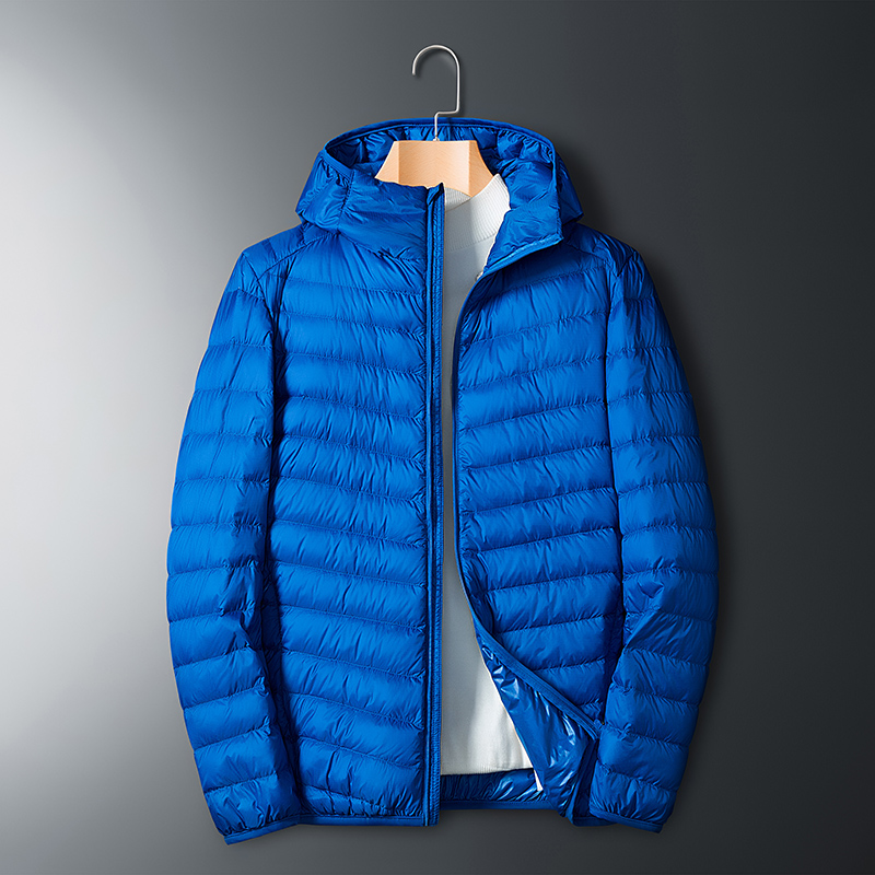 2019冬季运动轻薄羽绒服白鸭绒夹克工装连帽外套大鹅绒防寒服潮牌