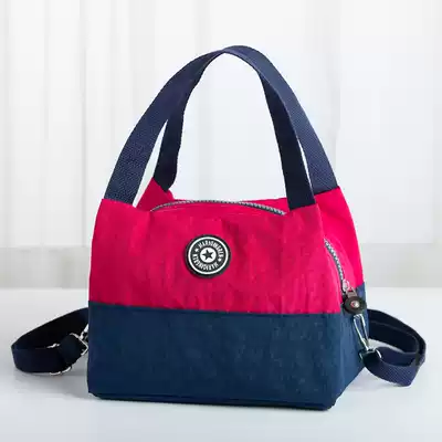 New nylon oblique cross women's bag one shoulder floral cloth bag lightweight small cloth bag mother bag lunch bag multi-purpose bag grocery bag