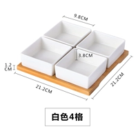 Четырехтечевая перегородка пластина-белая