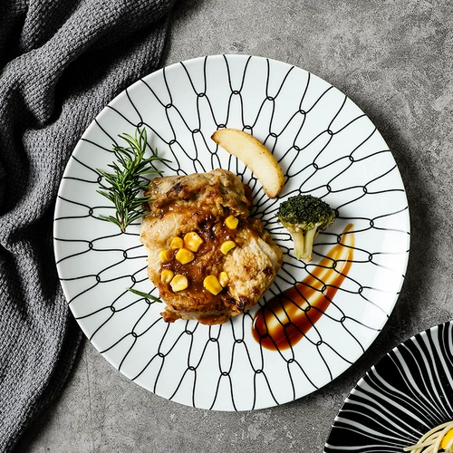 Стейк -тарелка Западный обеденный дом Домохозяйство Высокоуровя