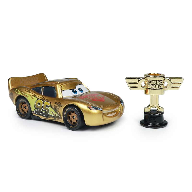 Amazon.com: Disney Cars Golden Die-Cast Lightning McQueen 1