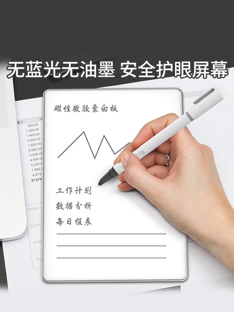 Pbj Partial Erasable Handwriting Board Magnetic Whiteboard Children's Home Electronic Drawing Board Blackboard Ink Screen Writing Board Erasable