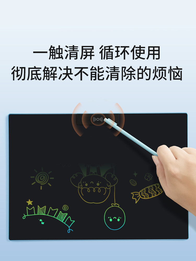 Pbj Lcd Drawing Board for Children, Home Use, Eye Protection, Cloud-Clear Screen, Full-Screen Writing Board, Graffiti Handwriting Board, Electronic Blackboard