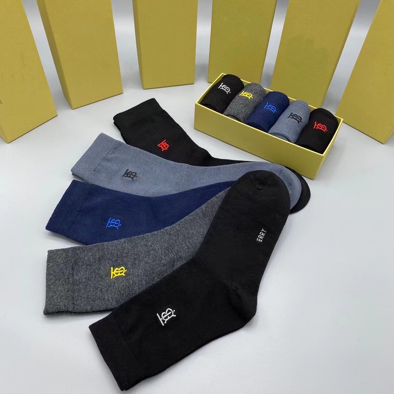 New Fashionable Bobao Autumn and Winter Mid-Calf Socks Simple Pure Color Business Casual Men's Sports Deodorant Cotton Stockings New Fashionable Bobao Autumn and Winter Mid-Calf Socks Simple Pure Color Business Casual Men's Sports Deodorant Cotton Stockings