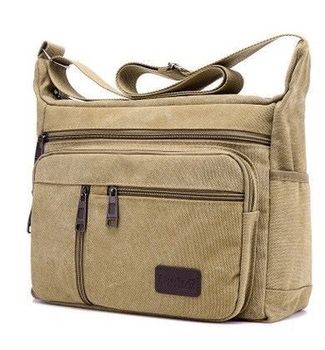 Electrician's Canvas Tool Bag, Wear-Resistant, Thickened, Hardware, Single-Shoulder, Small, Crossbody, Portable