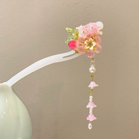 Персиковые порошковые цветы текут Су Байжхенг