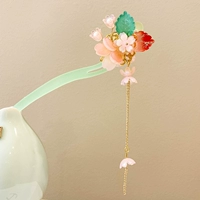 Зеленый порошок листьев цветы текут su green 粉