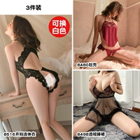 [3 штуки] Открытая промежностная соединительная одежда+Bellyband+ночная юбка