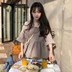 Top kẻ sọc 2020 dài tay lỏng lẻo áo sơ mi mới triều phiên bản Hàn Quốc búp bê thiết kế cảm thấy áo mùa xuân cô gái. 
