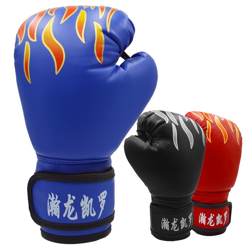 Children's boxing gloves 3-9 years old male and female children sandbag set Sanda adult training Junior Taekwondo gloves