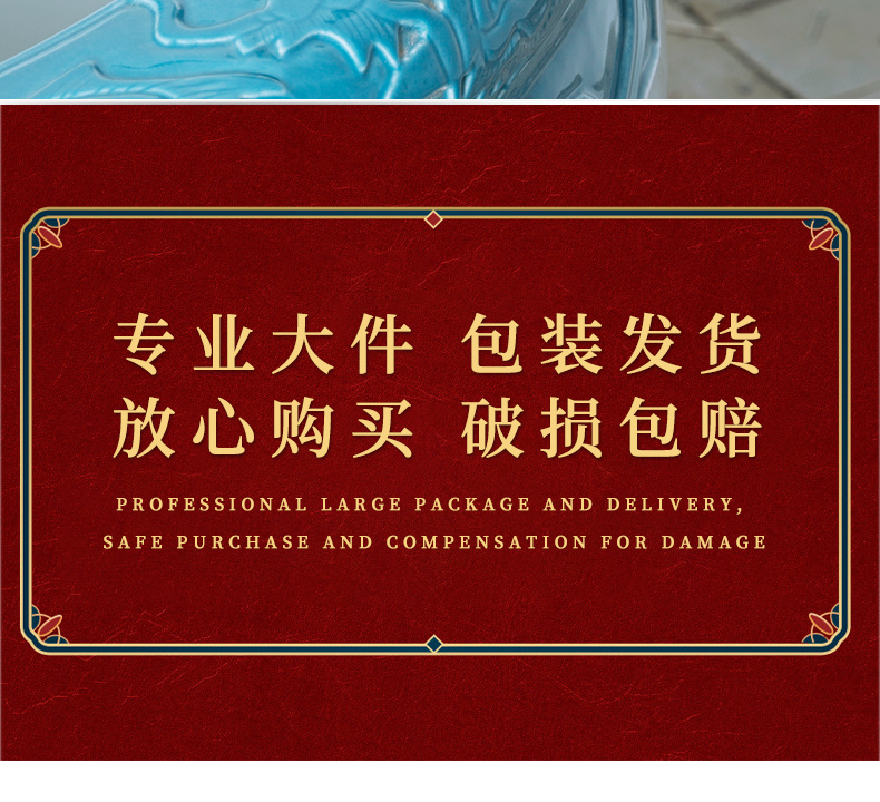 Landing a large ceramic archaize sitting room place home koi fish bowl aquarium landscape tortoise cylinder lotus