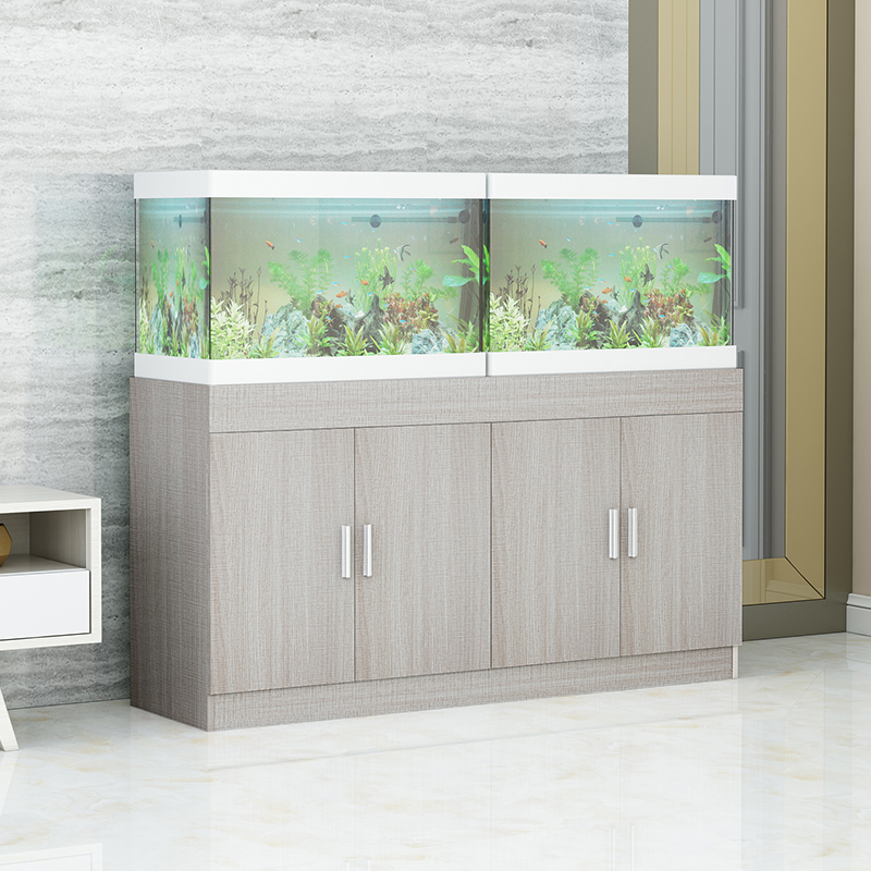 Contracted tank bottom ark bottom ark of aquatic animals of super white cylinder cylinder base sea seaweed cylinder ground ark of copy Ada cabinet