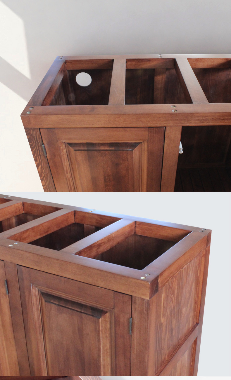 The Base at the bottom of the filter tank American custom mortise and tenon to be solid wood chassis cylinder aquarium aquarium tank porch feel the grass