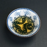 Керамическая сине-белая чайная чашка, чайный сервиз с аксессуарами, китайский гороскоп