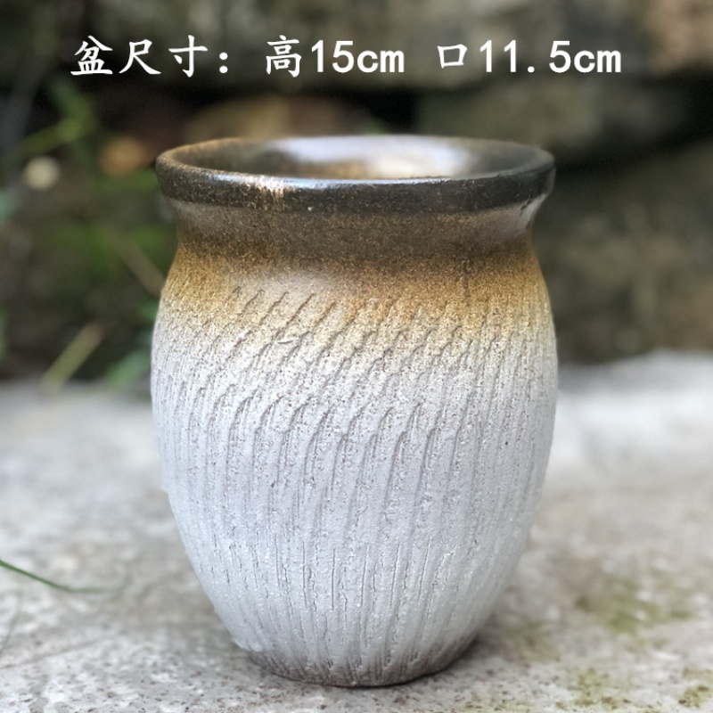 Special coarse pottery son fleshy flowers green plant POTS much meat basin breathable purple sand pottery mage plant zhuang zi