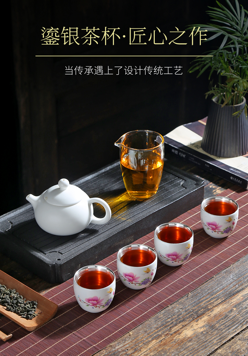 Kung fu small single CPU dehua white porcelain cups suet jade ceramic custom move masters cup home only sample tea cup