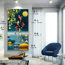 5d diamond painting full of diamonds new living room entrance hall blessing elk nine fish picture point sticker diamond cross stitch diamond embroidery