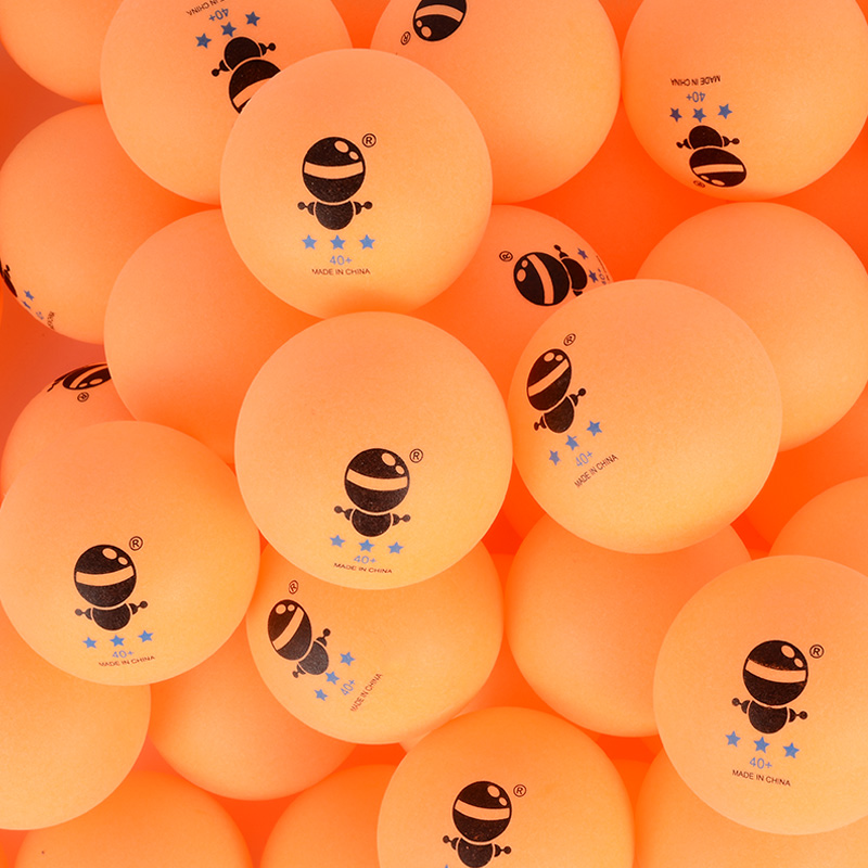 Left ping right Ping-pong 3-star table tennis multi-ball training match with new material 40 resistant to white yellow soldier ping-pong ball