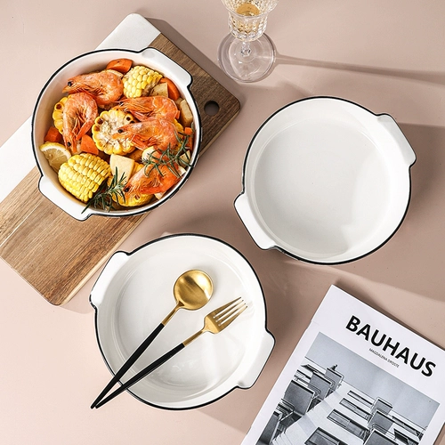 下一秒 Северная двойная ушала суп-миска керамическая суп миска рака миска вода вареная рыба миска большая миска острую горячую горсовую миску 928