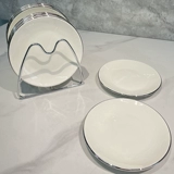 Керамический череп для домашнего использования, мусорное ведро, креативная обеденная тарелка, изысканный стиль, 6 дюймовый