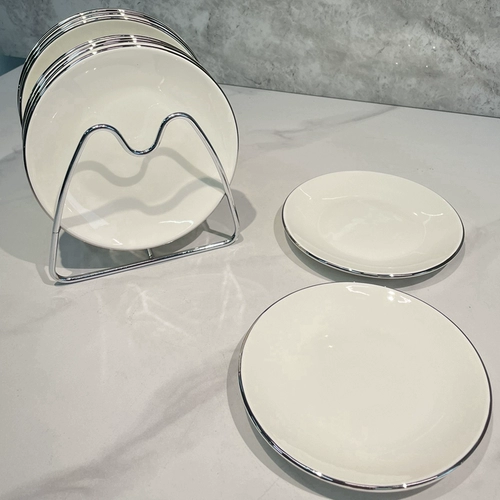 Керамический череп для домашнего использования, мусорное ведро, креативная обеденная тарелка, изысканный стиль, 6 дюймовый