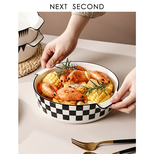 下一秒 Северная двойная ушала суп-миска керамическая суп миска рака миска вода вареная рыба миска большая миска острую горячую горсовую миску 928